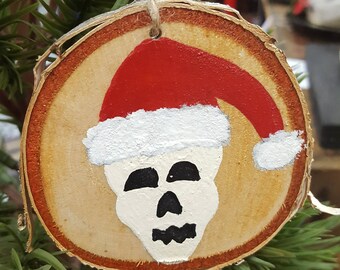 Santa Skulls Holiday Ornaments