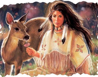 Native American # 12 8 x 10 - T Shirt Iron On Transfer