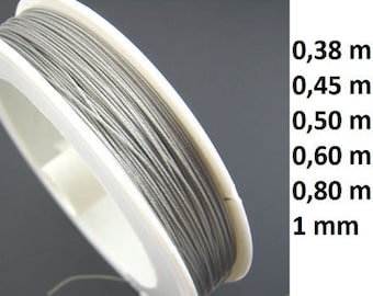 Jewelry wire, wire sheathed, jeweler wire, 0, 38mm,, 045mm, 0, 50mm, 0, 60mm, 0, 80mm, 1mm