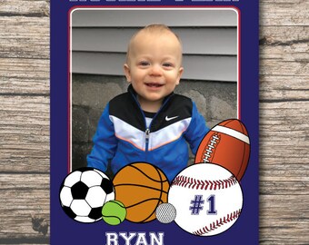 Rookie of the Year Birthday Invitation, Sports Birthday Invitation, Rookie Birthday Digital File