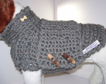 Crochet Dog Sweater, Dog Clothes, Crochet Dog Jumper, Pet Clothes For Dogs, Warm Dog Sweater, Dog Clothing, Lined Dog Sweater