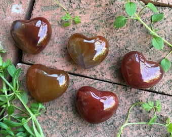 Carnelian Agate Heart