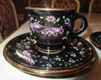 GREECE DEMITASSE CUPS and Saucers