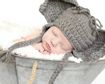 Elephant Hat - Baby Elephant Hat - Newborn Boy Hat