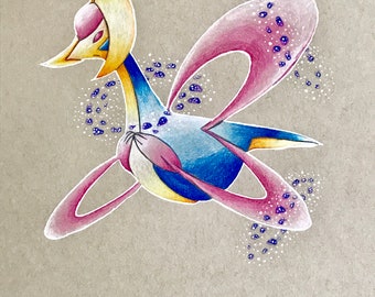 Cresselia Reproduction Print