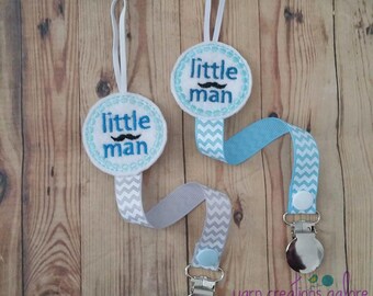 Feltie Little Man Mustache Pacifier Holder