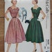 Vintage 1954 mcCalls pattern 9659 Misses Dress sz 18 B36 uncut