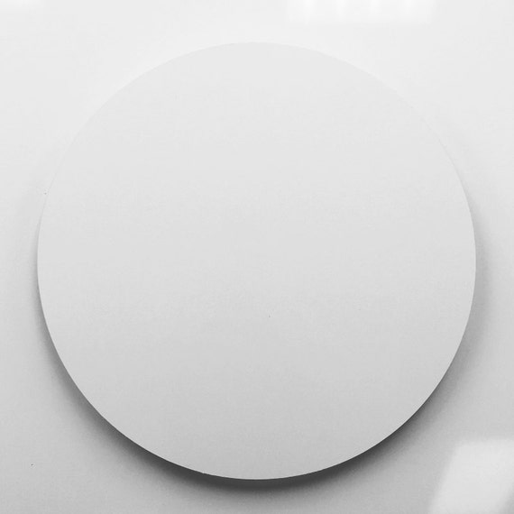 17.50 Dia White Aluminum Circle Metal Sign Blanks No