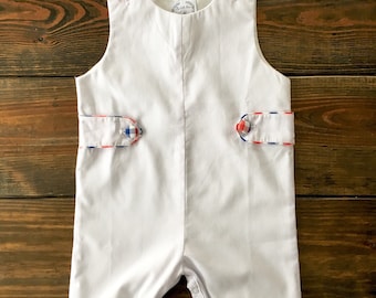 Patriot White Pique Shortall