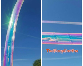Color Shifting Wrapped Hula Hoop Polypro HDPE Sapphire Sunrise By TheHoopSmiths