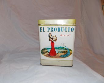 Collectible Vintage Cigar Tin El Producto