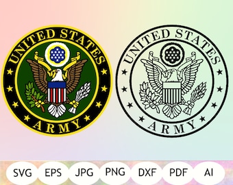 2 US Army Logo SVG, US Army Clipart, Cut file, Instant Download