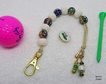 Golf Stroke Counter with Handmade Beads