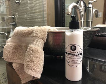 All Natural Hand and Body Lotion. Vegan, Eco-Friendly, Cruelty Free. Moisturizing, Free of parabens, chemicals, synthetic ingredients