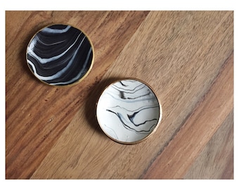 Marbled Ring Dish / Jewelry Dish / Wedding Gift / Bridesmaid Gift / Minimalist Decor
