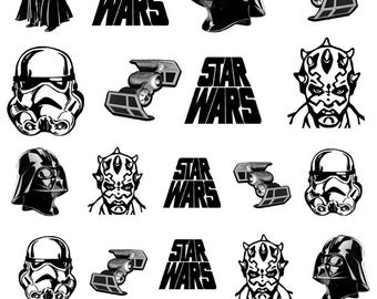 Star Wars Nail Decals - Darth Vader//Maul//Stormtrooper
