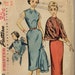Simplicity 4785 misses dress or jumper and jacket size 10 bust 28 vintage 1950's sewing pattern