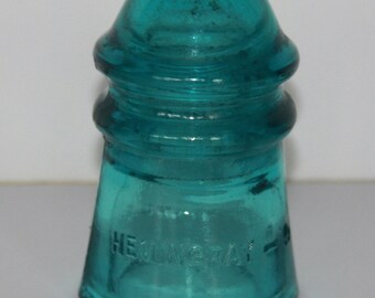 SALE!! Hemingray 9 blue glass insulator. Sale!!