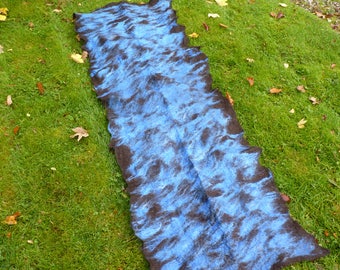 felted scarf/wrap cobweb