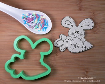 Bunny Carrot Plaque Cookie Cutter. Easter Cookie Cutter. 3D Printed. Bunny Cookie Cutter. Easter Cookies. Baking Gifts. Fondant Molds.