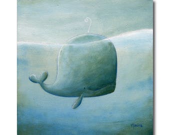 painting on canvas whale Philomène