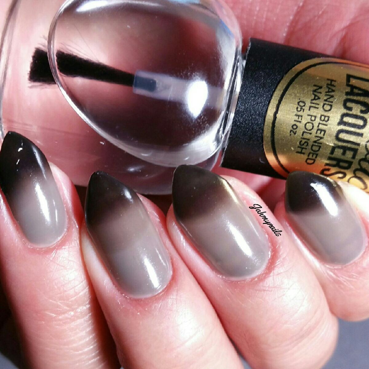 tonado warning black to clear thermal color changing nail