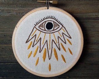 All Seeing Eye Embroidery - 4 Inch hoop
