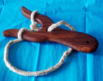 Beautiful Walnut or Cherry Hardwood Lucet for Cord Making the Viking Medieval Way