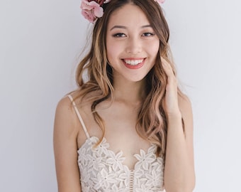 spring racing flower crown // statement flower crown / spring flower crown / spring racing flower fascinator / flower crown fascinator