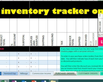 Inventory tracker | Etsy