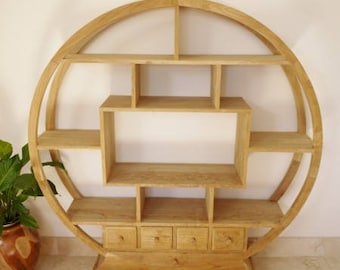 Circular Shelving with Drawers