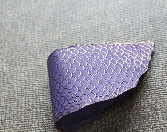 Big skin TILAPIA Golden Lilac Rose Ideal for leather goods and accessories