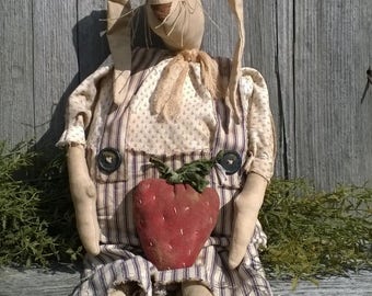 Mr Berry Bunny~primitive rabbit