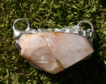 Unique tangerine quartz crystal talisman