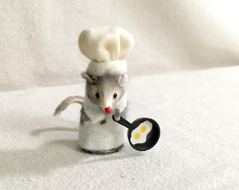 Vintage Original Fur Toys Chef Mouse