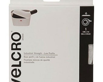 VELCRO Brand - Industrial Strength Low Profile - 10' x 1" Tape - White