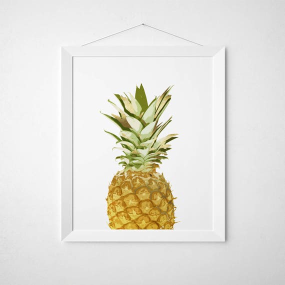 Pineapple Wall Decor Art Fruit Print