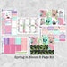 Spring in Bloom Set || 6 Page Kit, 4 Page Kit, A La Carte Options || Plan With Rhianne