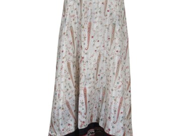Boho Chic Gypsy Wrap Skirt Floral Print Two Layer Summer Bikini Cover Up Resort Wear Halter Dress