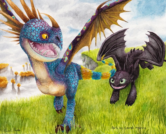 Art Print 8.5x11 How to Train Your Dragon Stormfly