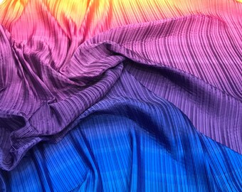 Pleated satin fabric/plisse fabric/gradient fabric.