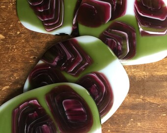 Glass Coasters, Set of 4