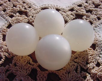 Moonstruck White Moonglow Vintage Lucite Beads