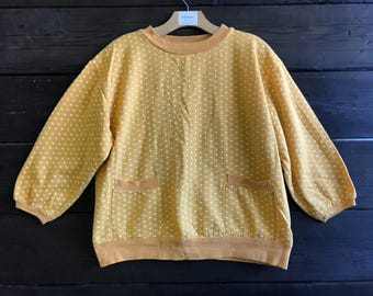 Vintage 80s Heart Print Sweatshirt