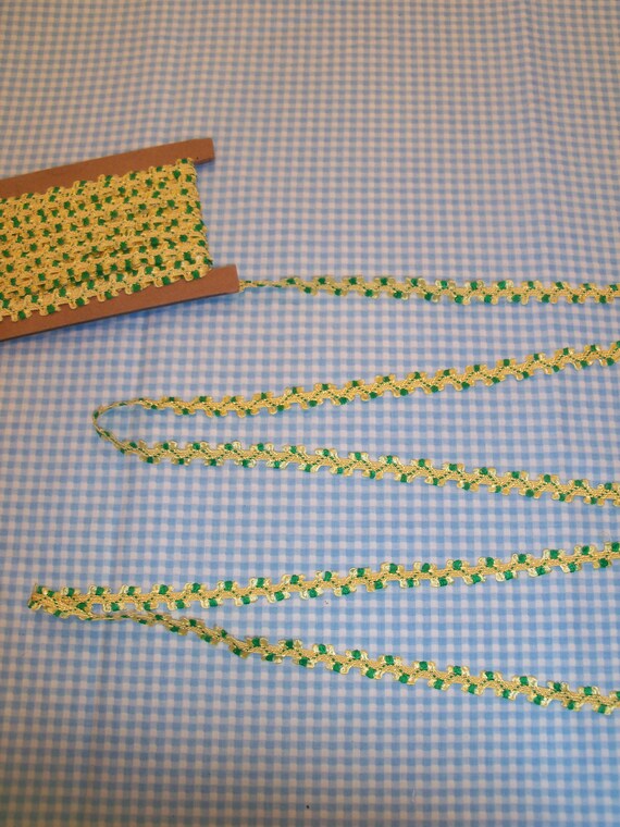 5 Yards 3/8" wide Flat Braid with Loops / Trim for Doll Clothes