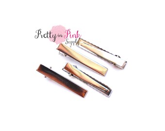 Alligator Clips with Teeth- Choose quantity- Single Prong Hair Clips- Alligator Clip...DIY Hair Clip...Wholesale...Baby Girl