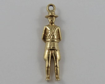 Royal Canadian Mounted Police (RCMP) 10K Gold Vintage Charm For Bracelet