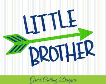 Little brother SVG Cut File, Brother SVG DXF Cricut svg Silhouette svg Vinyl Cut File Digital cut file Cricut cut file Silhouette sibling