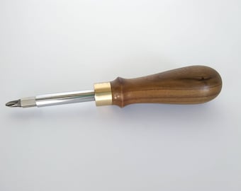 10 in 1 Multi-Tip Wooden Handled Screwdriver