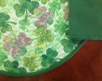St Patrick's Day Placemats, Lucky Shamrocks,